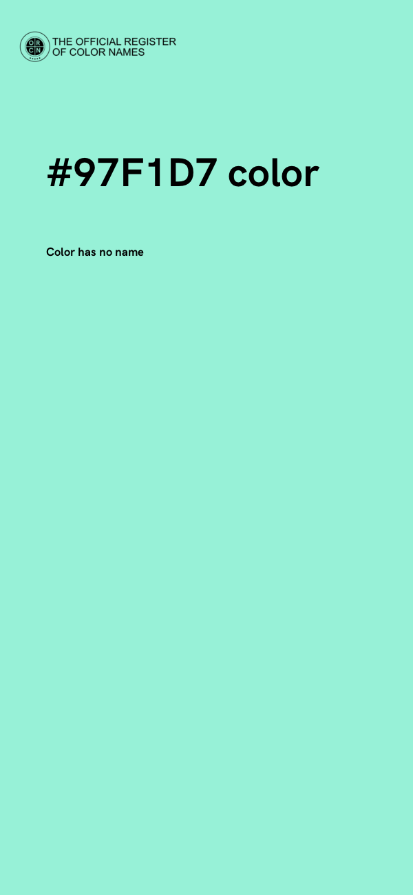 #97F1D7 color image
