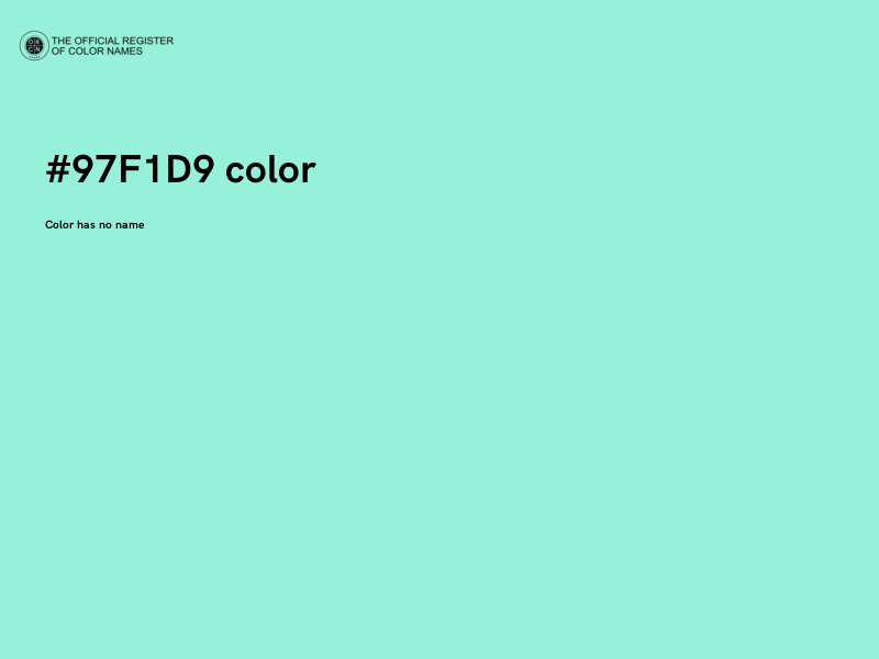 #97F1D9 color image