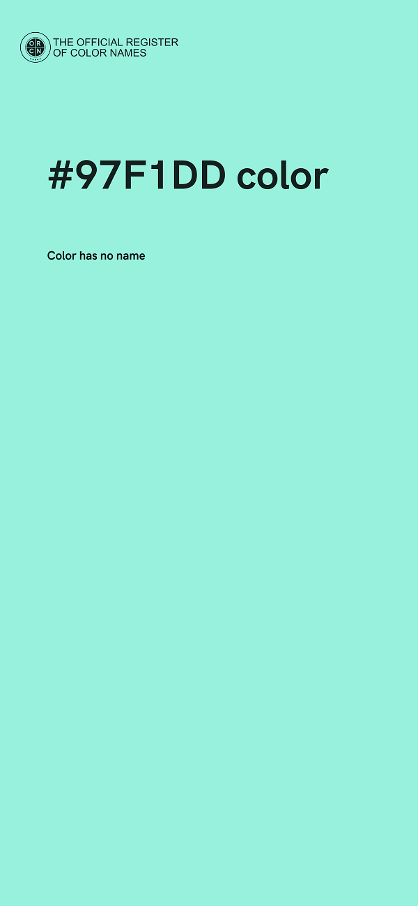 #97F1DD color image