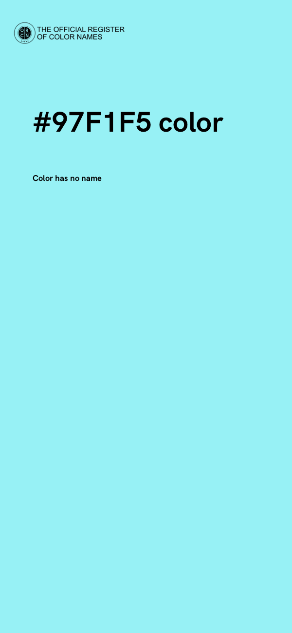 #97F1F5 color image