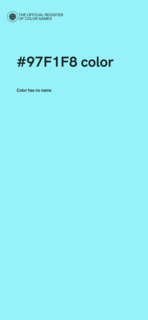#97F1F8 color image