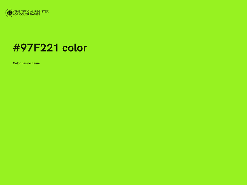 #97F221 color image