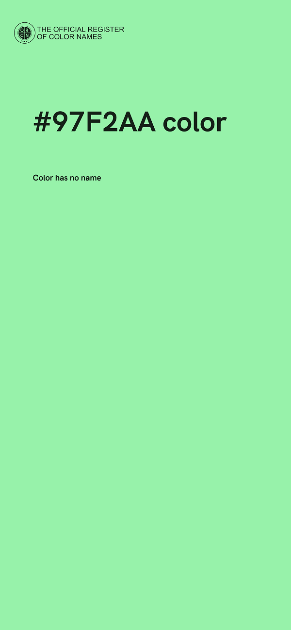#97F2AA color image