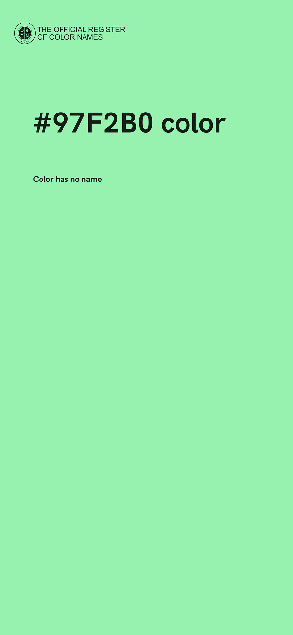 #97F2B0 color image