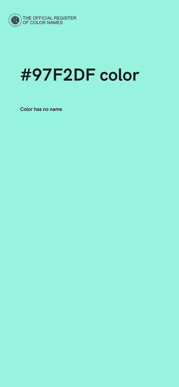 #97F2DF color image