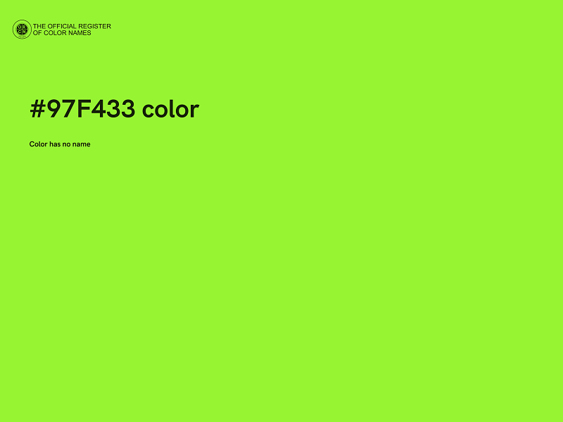 #97F433 color image