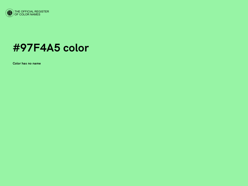 #97F4A5 color image