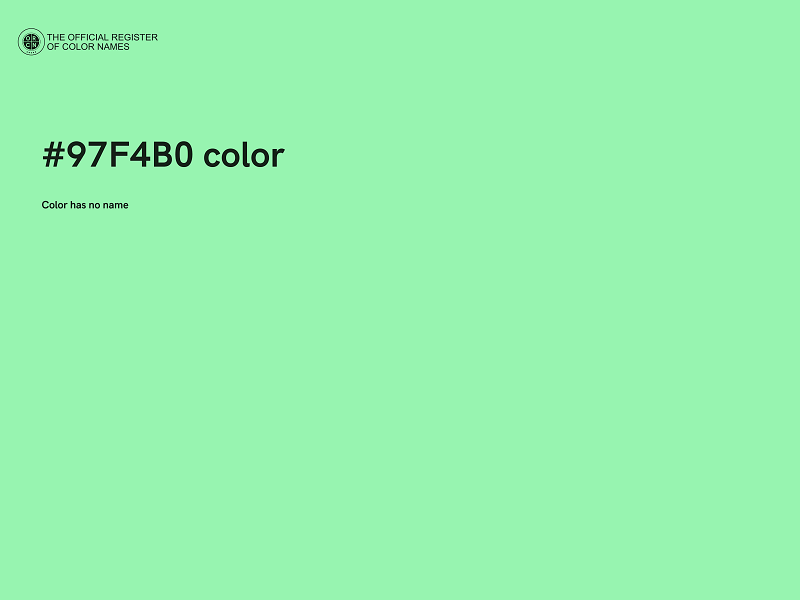 #97F4B0 color image