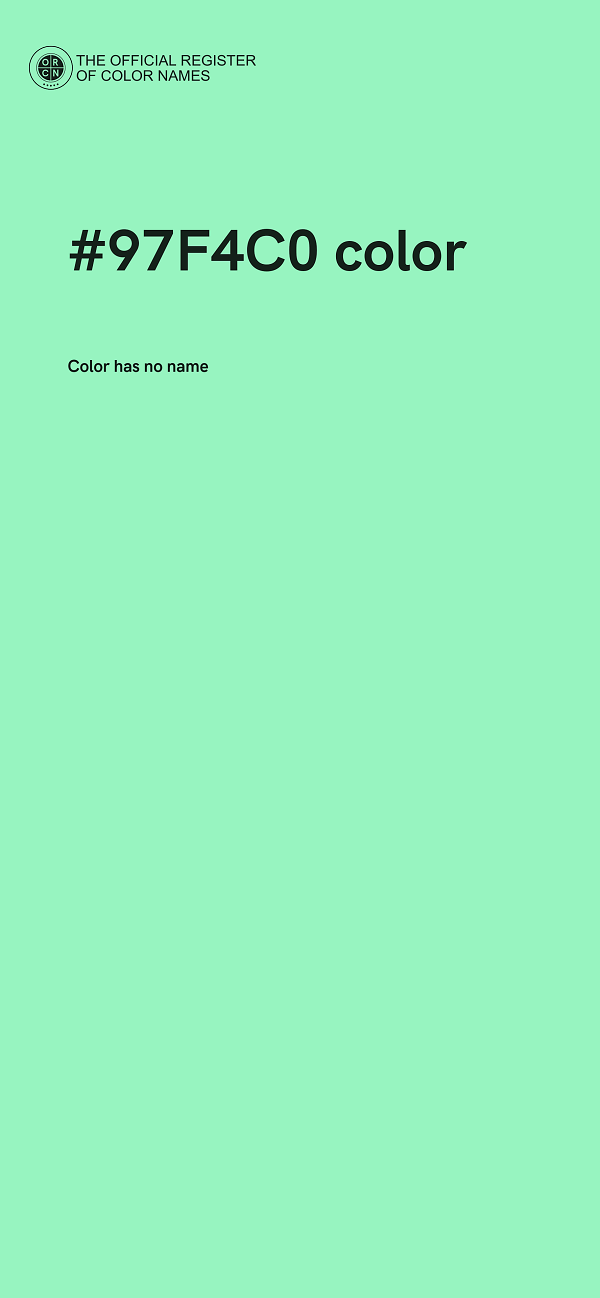 #97F4C0 color image