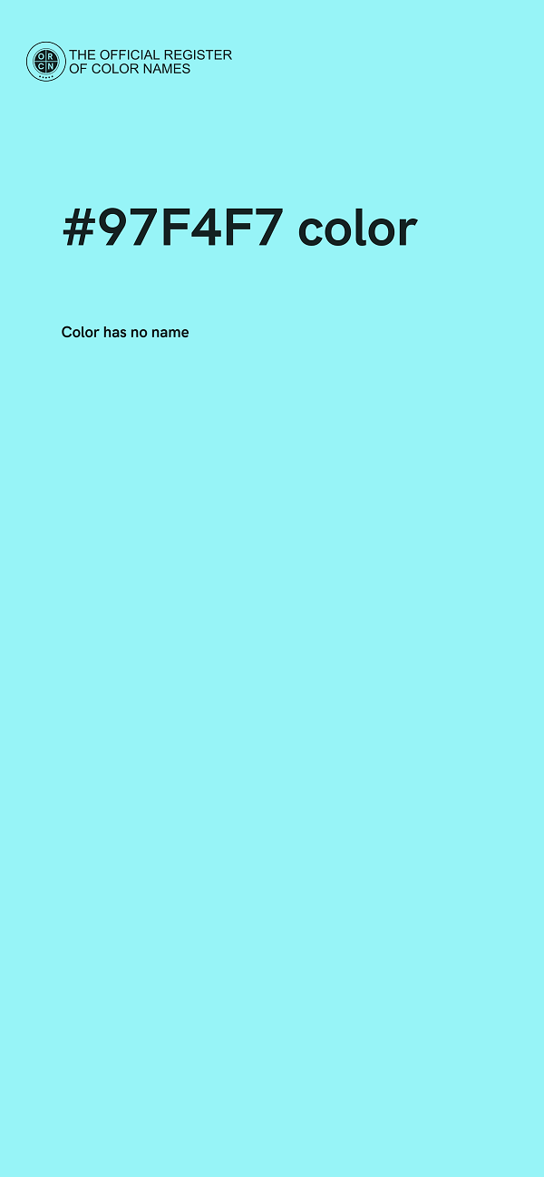#97F4F7 color image