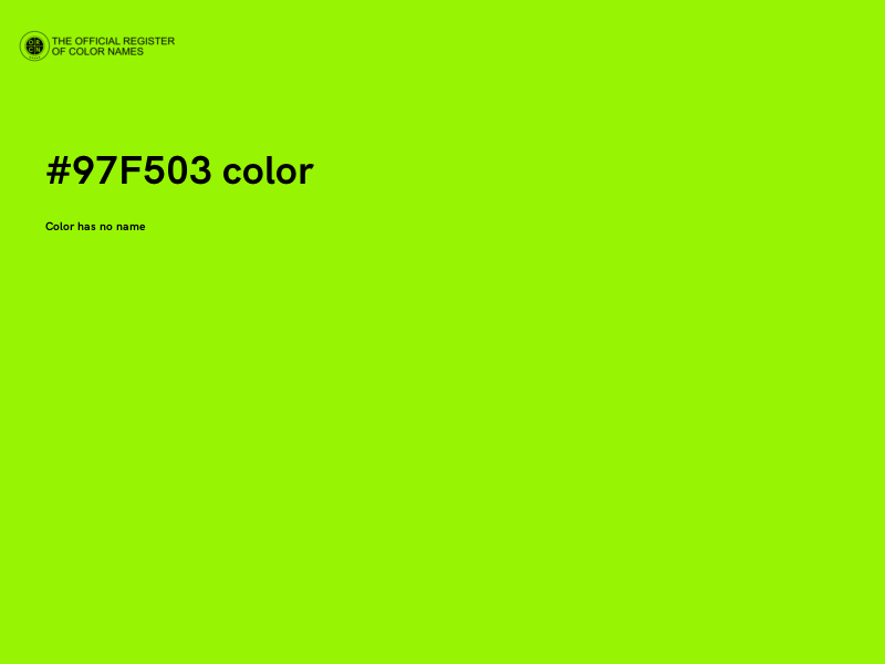 #97F503 color image