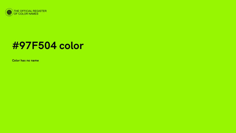 #97F504 color image
