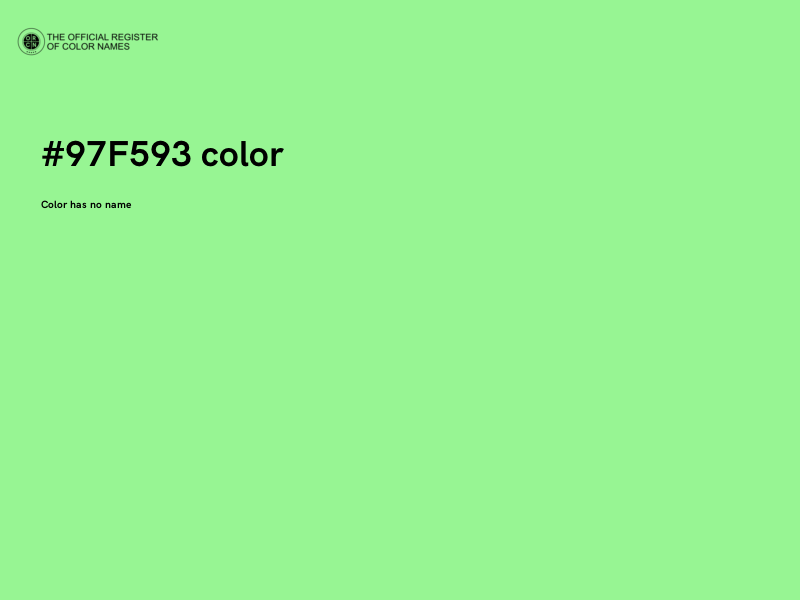 #97F593 color image