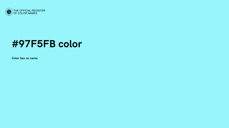 #97F5FB color image