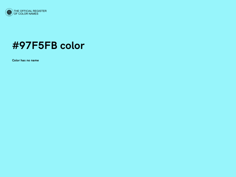 #97F5FB color image