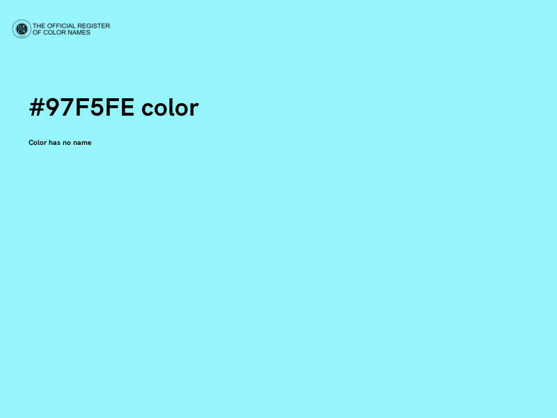 #97F5FE color image