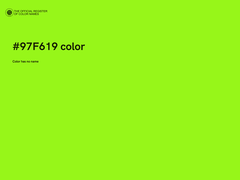 #97F619 color image