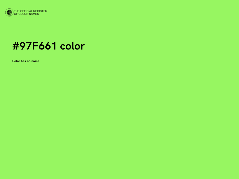 #97F661 color image