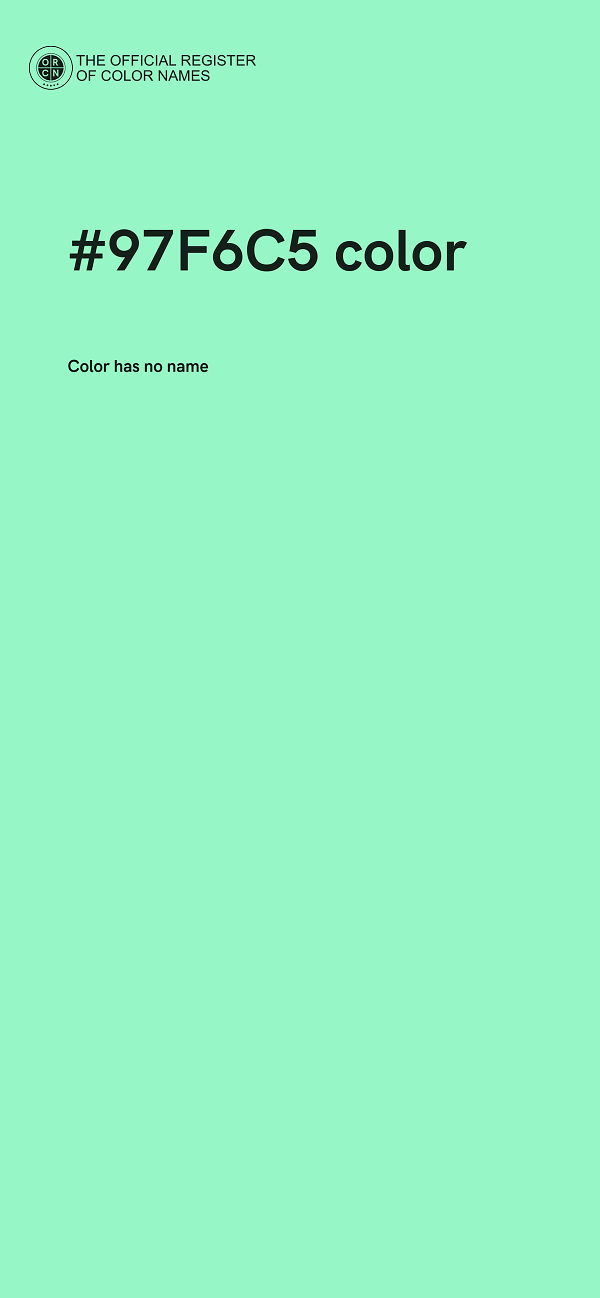 #97F6C5 color image