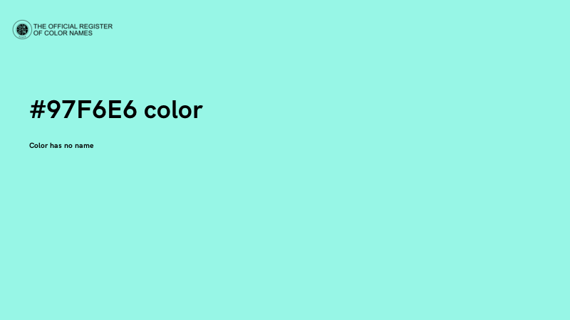 #97F6E6 color image