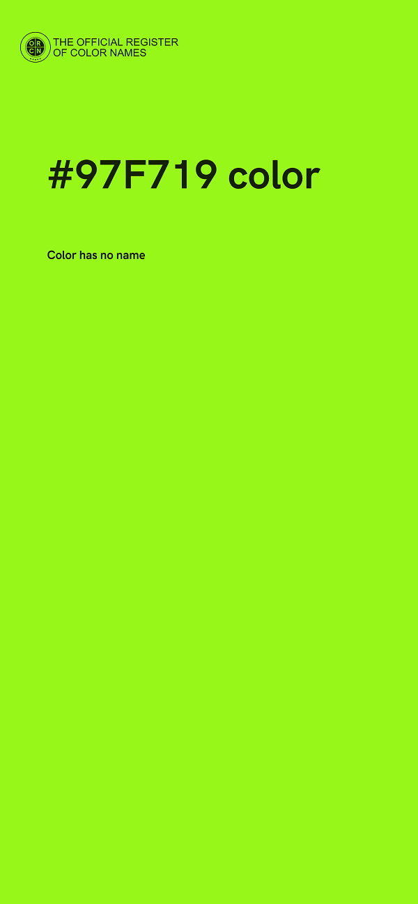 #97F719 color image