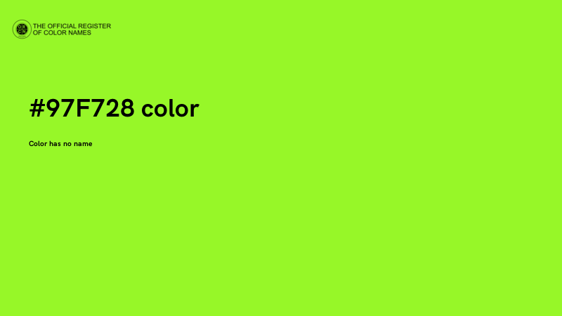 #97F728 color image