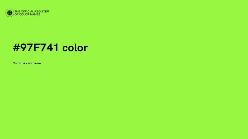 #97F741 color image