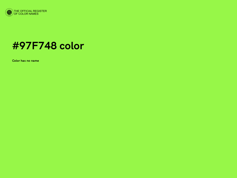 #97F748 color image