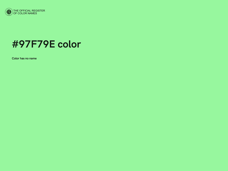 #97F79E color image