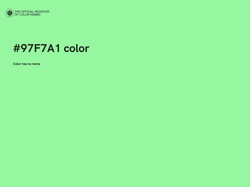 #97F7A1 color image