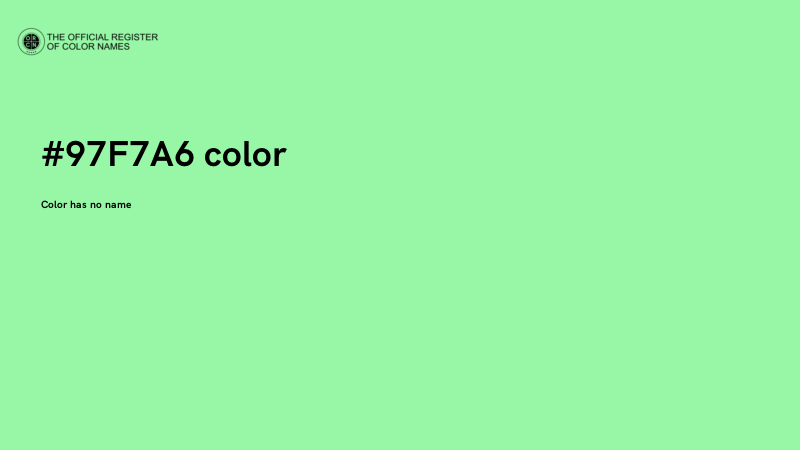 #97F7A6 color image