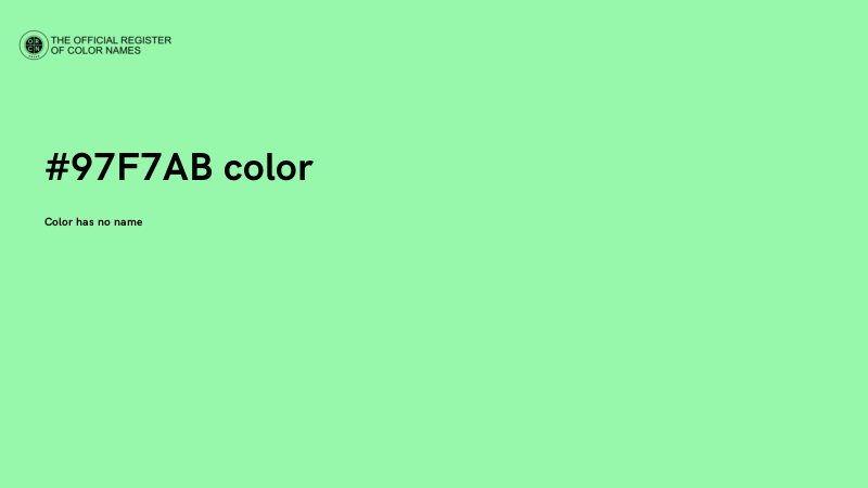 #97F7AB color image
