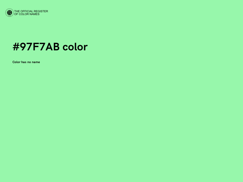 #97F7AB color image