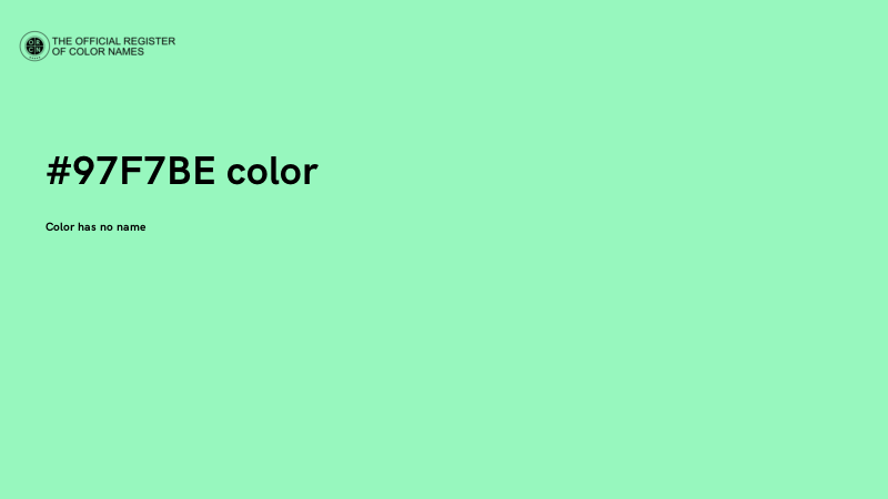 #97F7BE color image