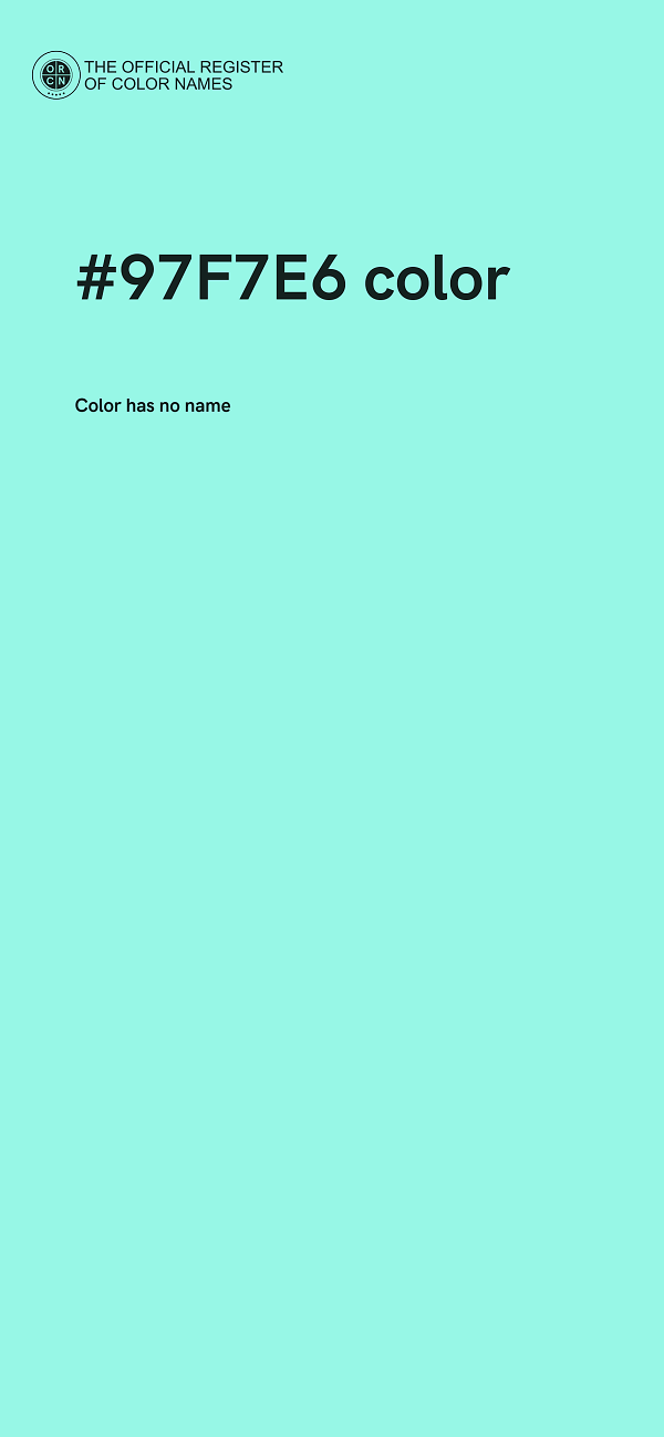 #97F7E6 color image