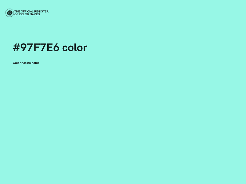 #97F7E6 color image