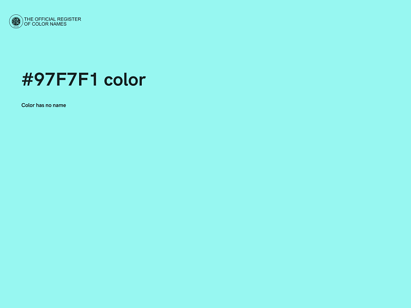 #97F7F1 color image