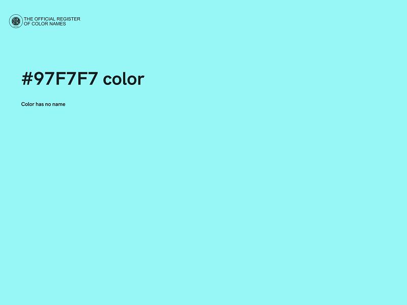 #97F7F7 color image