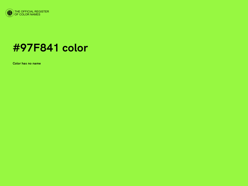 #97F841 color image