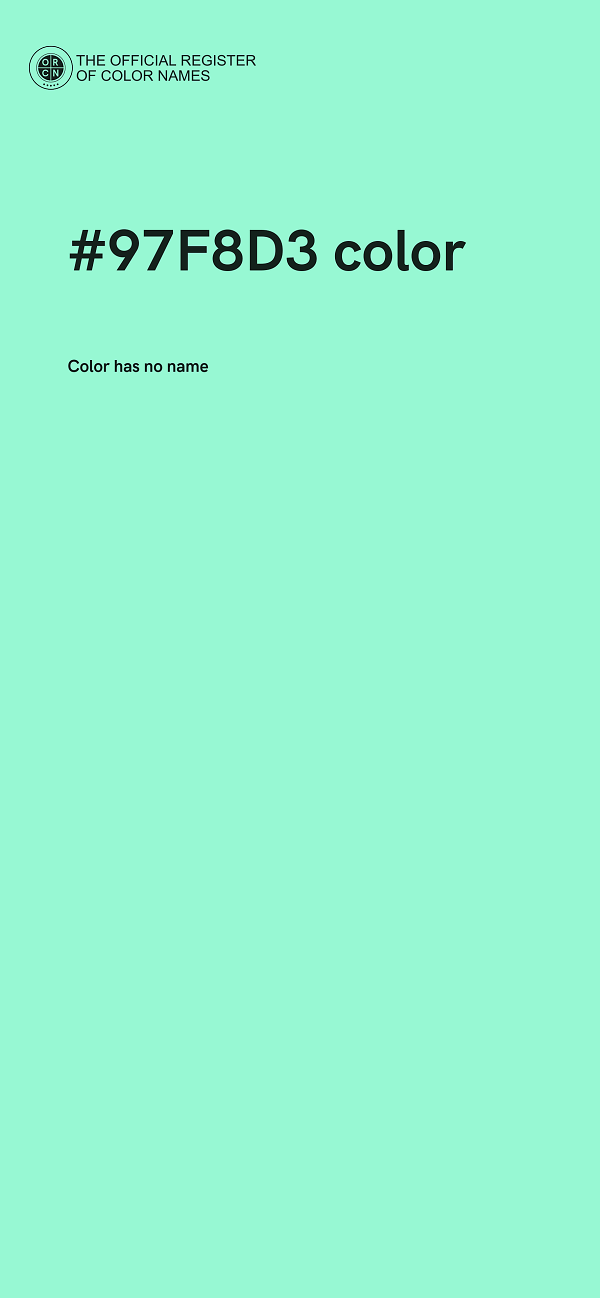 #97F8D3 color image