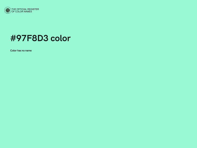 #97F8D3 color image