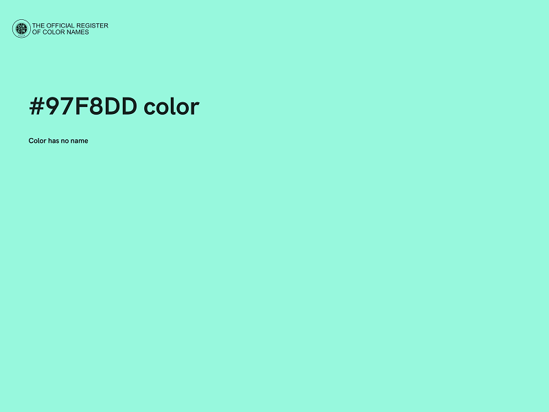 #97F8DD color image