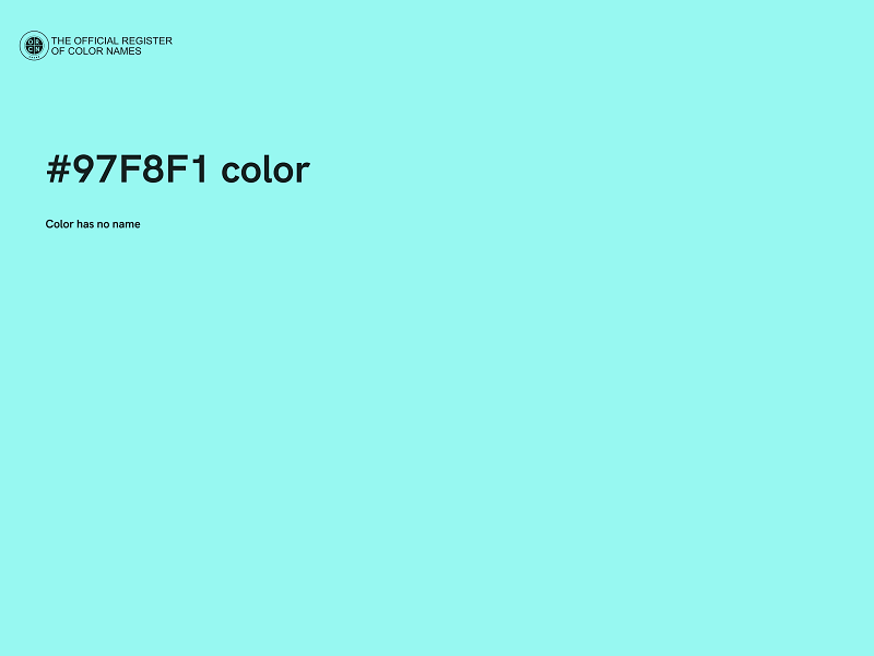 #97F8F1 color image