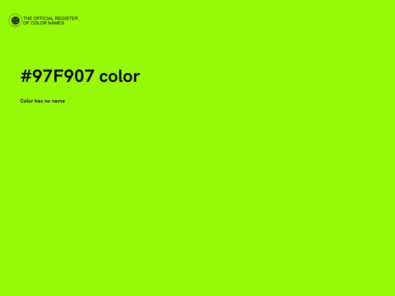#97F907 color image