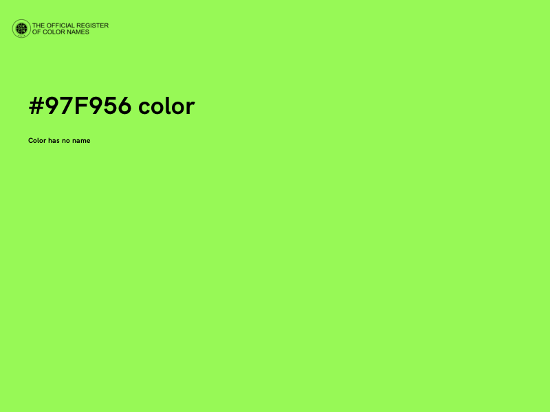 #97F956 color image