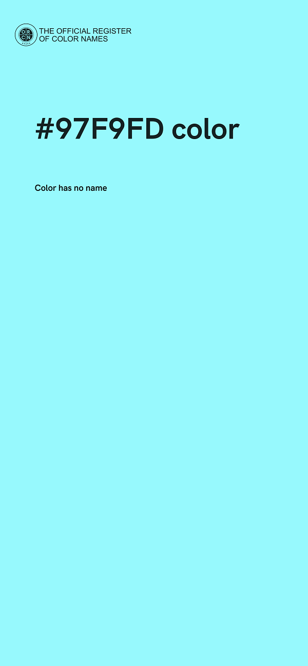 #97F9FD color image