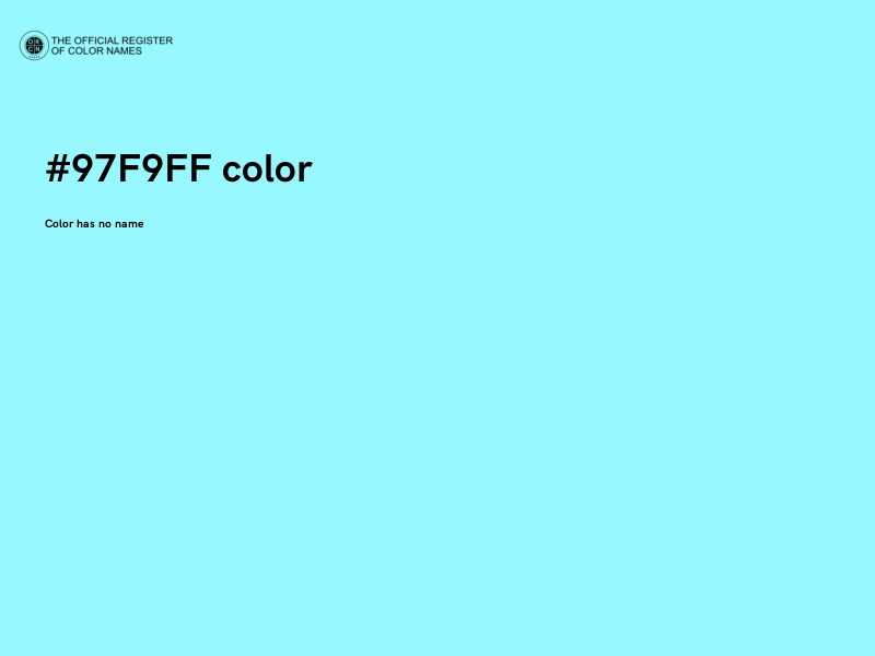 #97F9FF color image