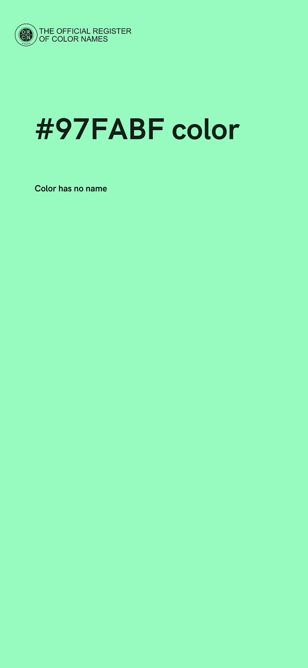 #97FABF color image
