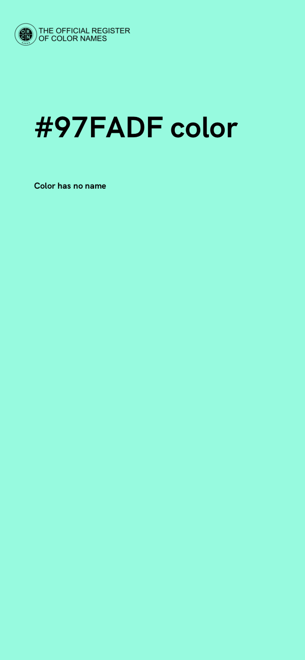 #97FADF color image