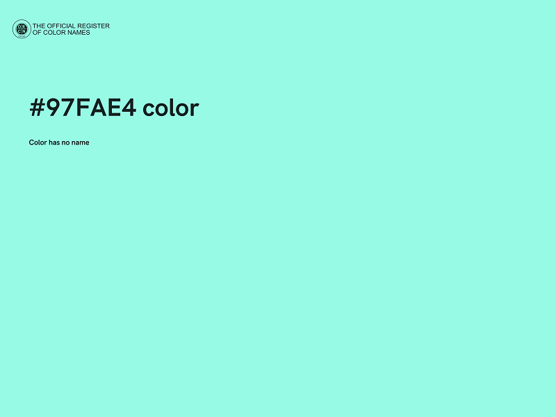 #97FAE4 color image